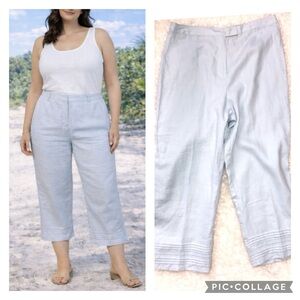 Light blue linen pants